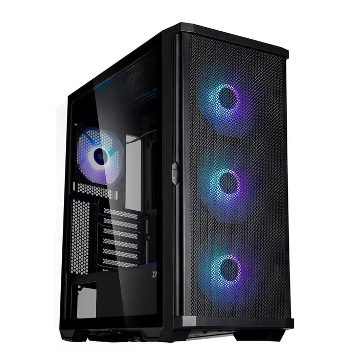 Кутия ZALMAN Z10 PLUS Tempered Glass RGB Mid-Tower Черна