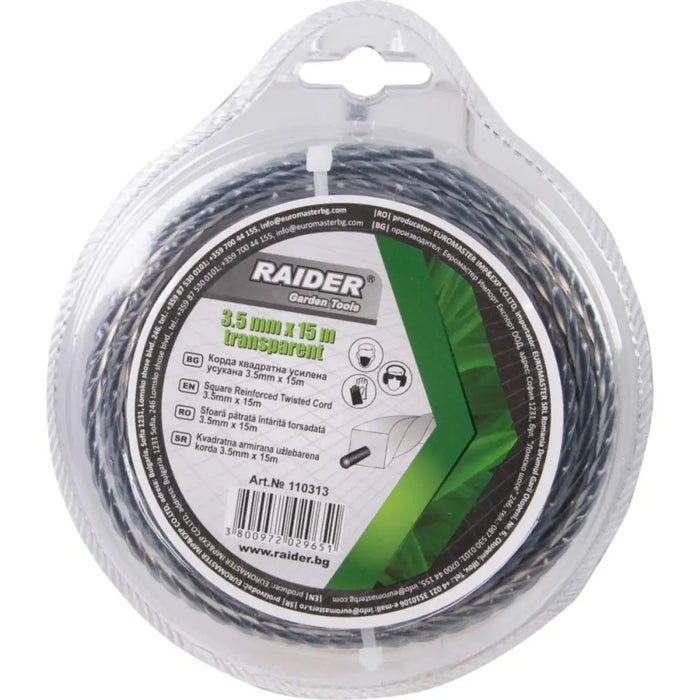 КВАДРАТНА КОРДА УСИЛЕНА 3.5ММ 15М RAIDER