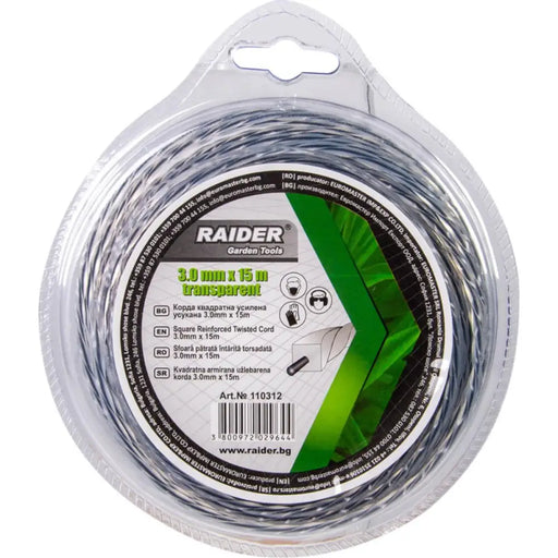 КВАДРАТНА КОРДА УСИЛЕНА 3ММ 15М RAIDER