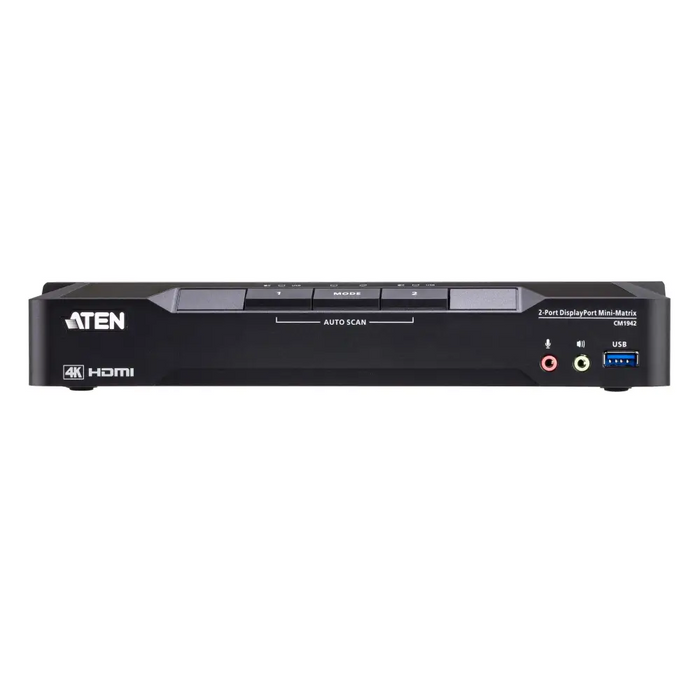 KVM превключвател ATEN CM1942 2-портов USB HDMI DisplayPort
