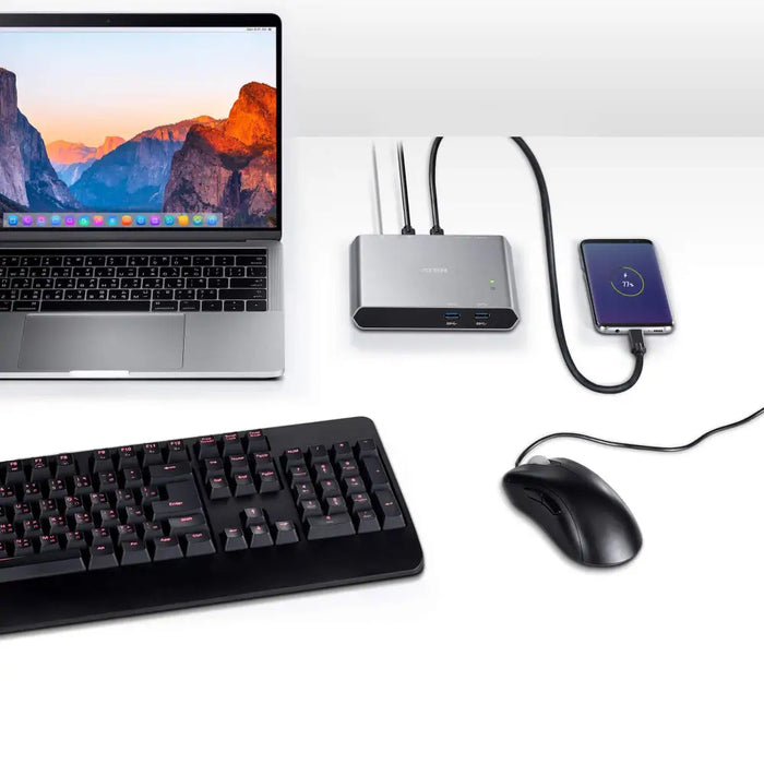 KVM превключвател ATEN US3310 2-портов 4K HDMI USB-C