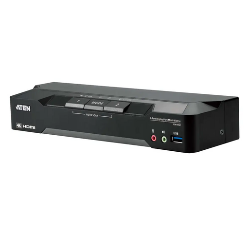 KVM превключвател ATEN CM1942 2-портов USB HDMI DisplayPort