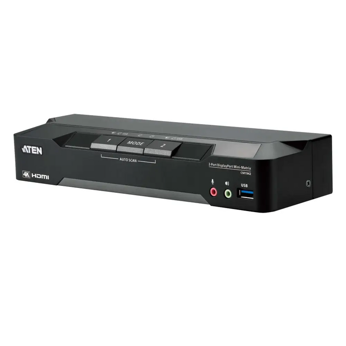 KVM превключвател ATEN CM1942 2-портов USB HDMI DisplayPort