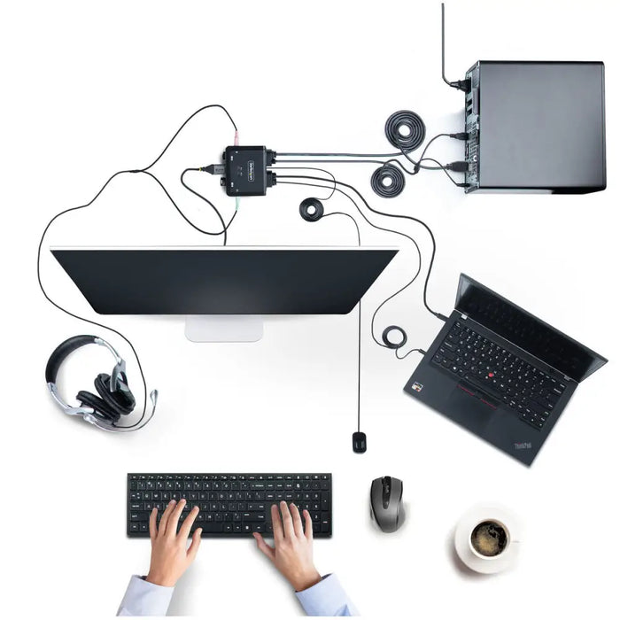 KVM суич Startech C2-H46-UAC-CBL-KVM 1,8 m