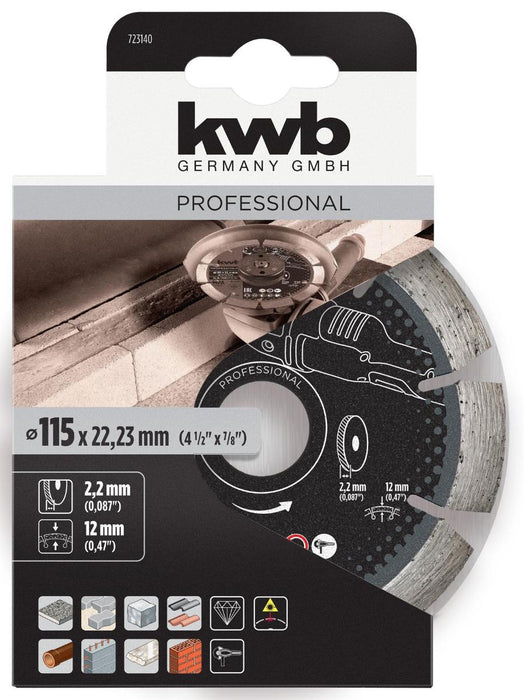 ДИСК ДИАМАНТЕН 115ММ СЕГМЕНТИРАН KWB