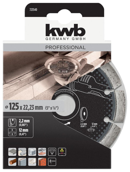 ДИСК ДИАМАНТЕН 125ММ СЕГМЕНТИРАН KWB