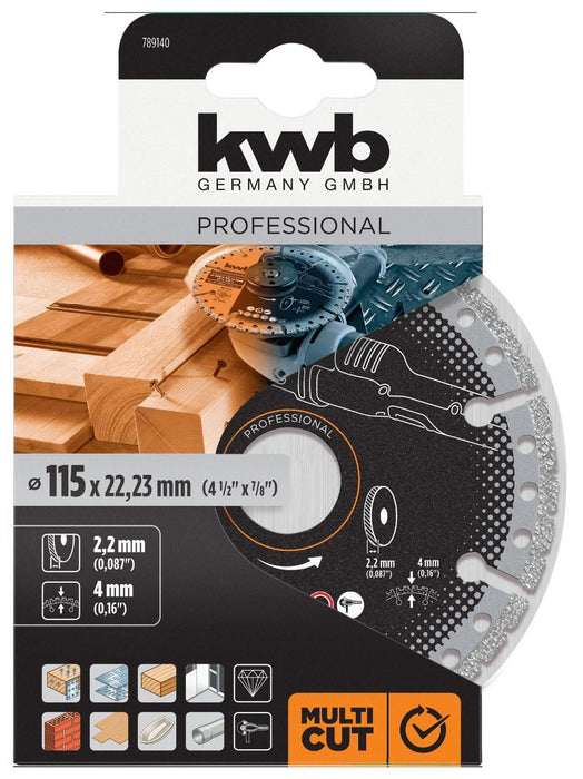 ДИСК ДИАМАНТЕН 115ММ УНИВЕРСАЛЕН KWB