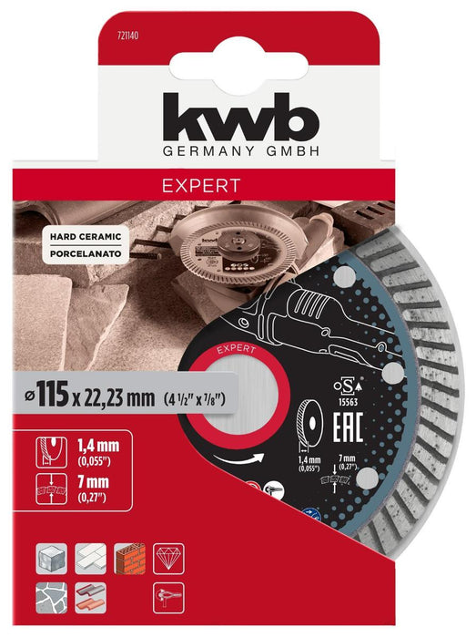 ДИСК ДИАМАНТЕН 125ММ ТЪНЪК KWB