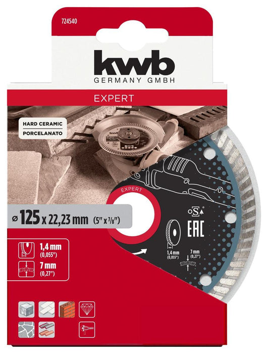 ДИСК ДИАМАНТЕН 115ММ ТЪНЪК KWB