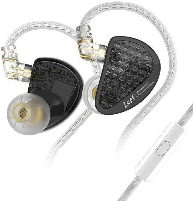 Слушалки с микрофон KZ - AS16 Pro, черни