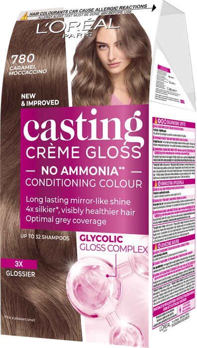 Боя за коса без амоняк Casting Cream Gloss, Nr.780 Caramel Moccaccino, 1 бр