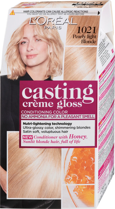 Боя за коса без амоняк, Nr.1021 Pearly Light Blonde, 1 бр