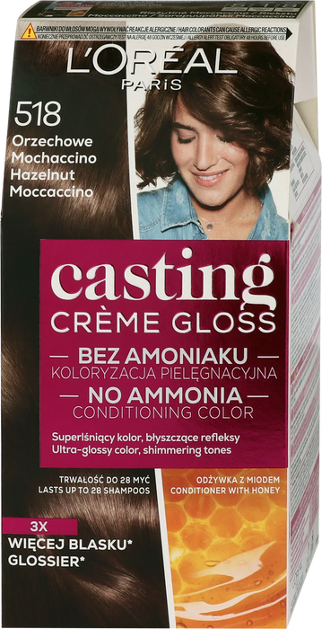 Боя за коса без амоняк, Nr.518 Hazelnut Moccaccino, 1 бр