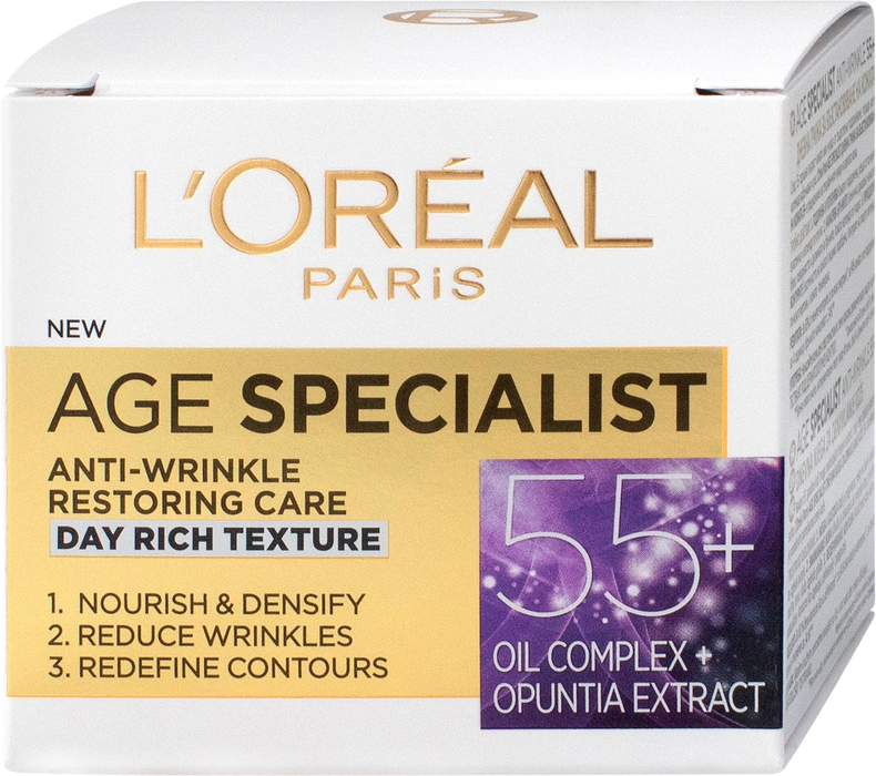 Дневен крем против бръчки Age Specialist, 55+, 50 ml