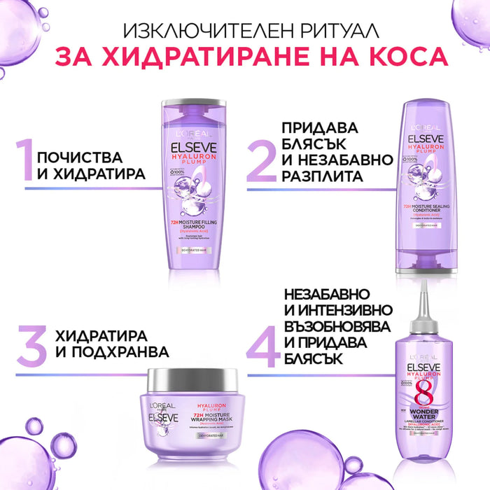 Течен балсам за коса Hyaluron Plump, 200 ml