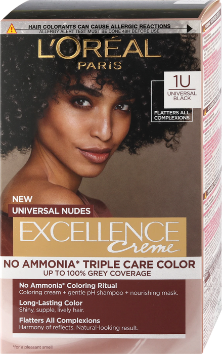 Боя за коса без амоняк Nudes, Nr.1U Universal Black, 1 бр