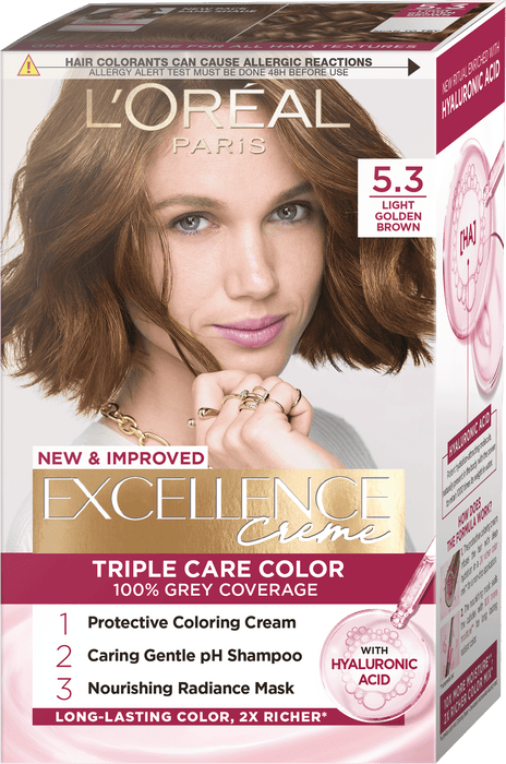 Боя за коса Excellence Creme, Nr.5.3 Светло златисто-кафяво, 1 бр