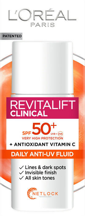 Флуид за лице Revitalift Clinical SPF50+, 50 ml