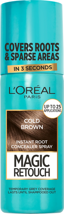 Спрей за прикритие на бели коси, Cold Brown, 75 ml
