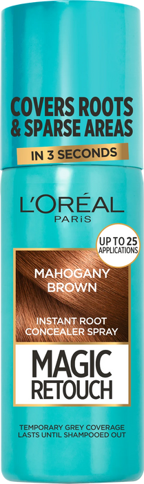 Спрей за прикриване на бели корени MAHOGANY BROWN, 75 ml