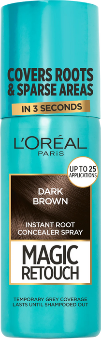 Спрей за прикриване на сиви коси, Dark Brown, 75 ml