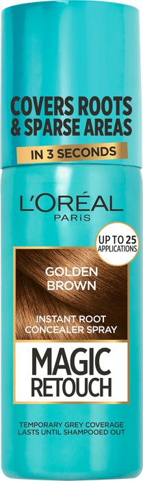 Спрей за прикриване на сиви коси Golden Brown, 75 ml