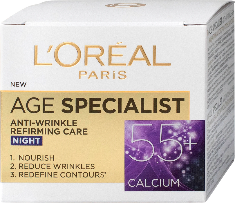 Нощен крем Age Specialist 55+, 50 ml