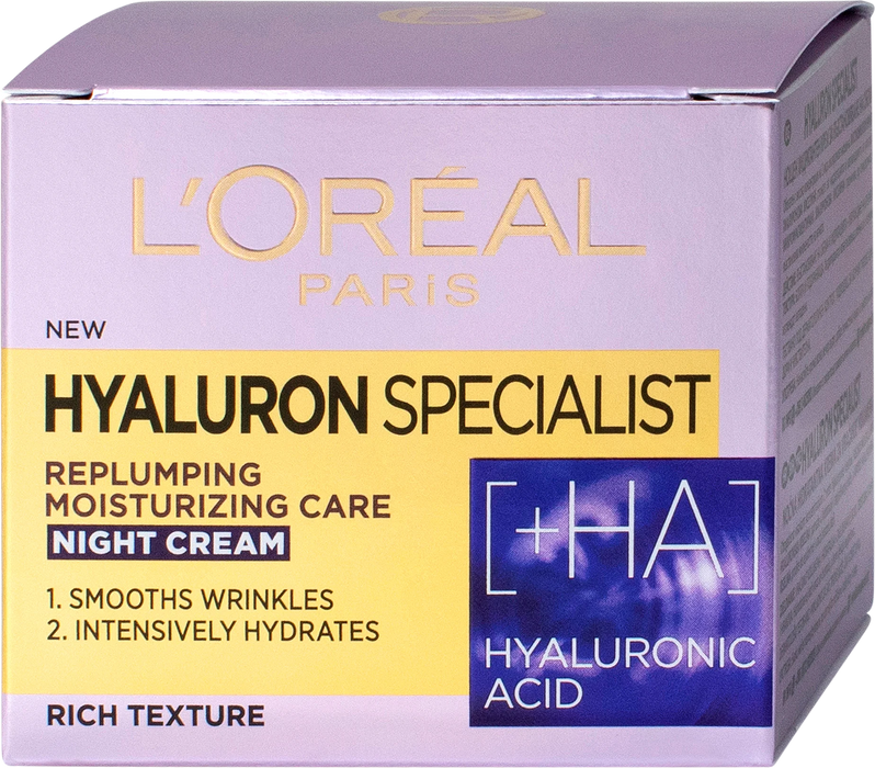 Нощен крем за лице Hyaluron Specialist, 50 ml