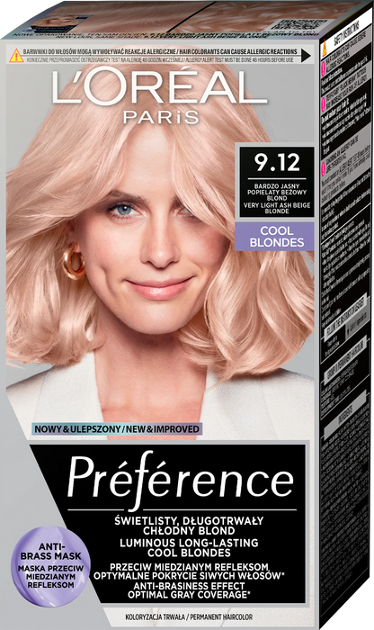 Боя за коса -  Nr. 9.12 Very Light Ash Light Blonde, 1 бр