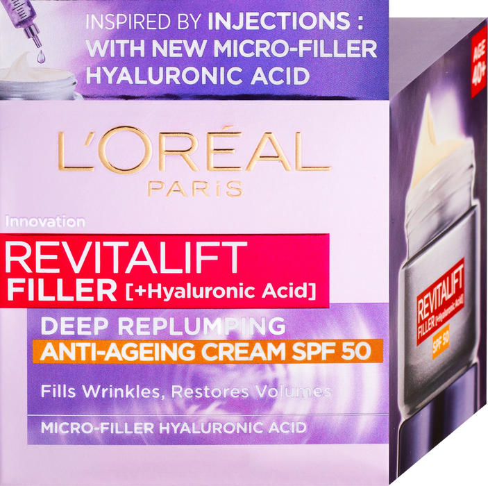 Дневен крем за лице Revitalift Filler SPF50, 50 ml