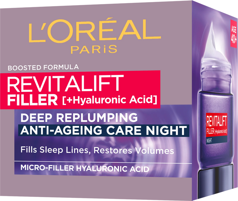 Нощен Anti-Age крем Revitalift Filler, 50 ml