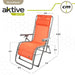 Lamamistool Aktive textileen Оранжев 160 x 76 x 52 cm