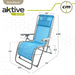 Lamamistool Aktive textileen Син 160 x 76 x 52 cm