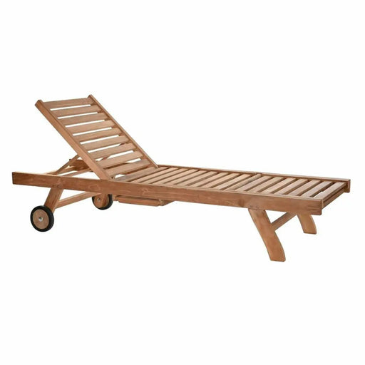 Lamamistool DKD Home Decor Кафяв С колела Тик (200 x 65 x