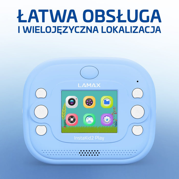 Детска камера LAMAX InstaKid2 Play, синя