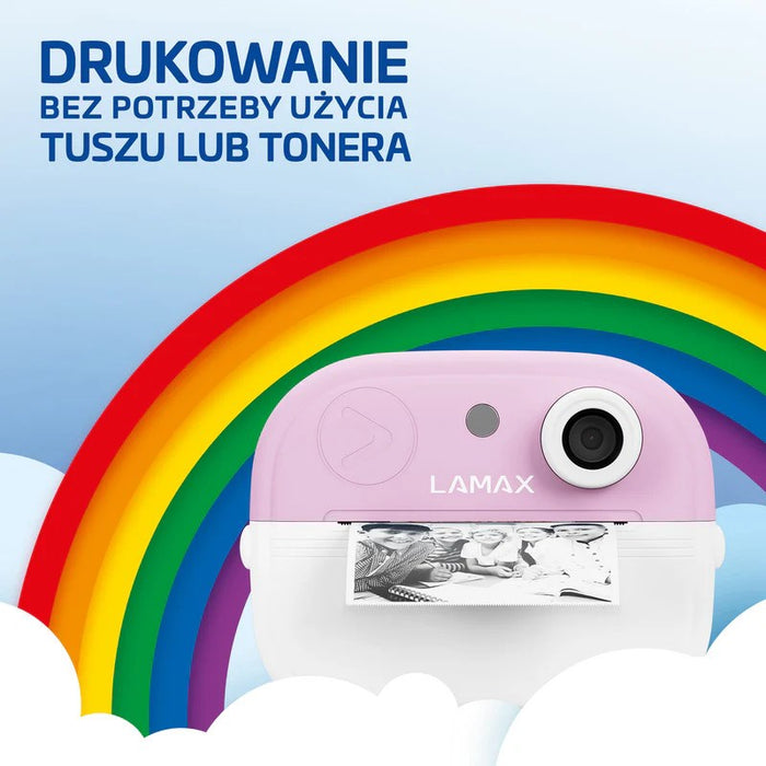 Детска камера LAMAX InstaKid2 Play, розова