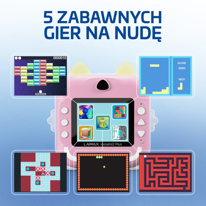 Детска камера LAMAX InstaKid2 Plus, розова
