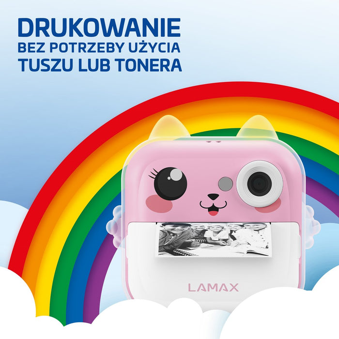 Детска камера LAMAX InstaKid2 Plus, розова