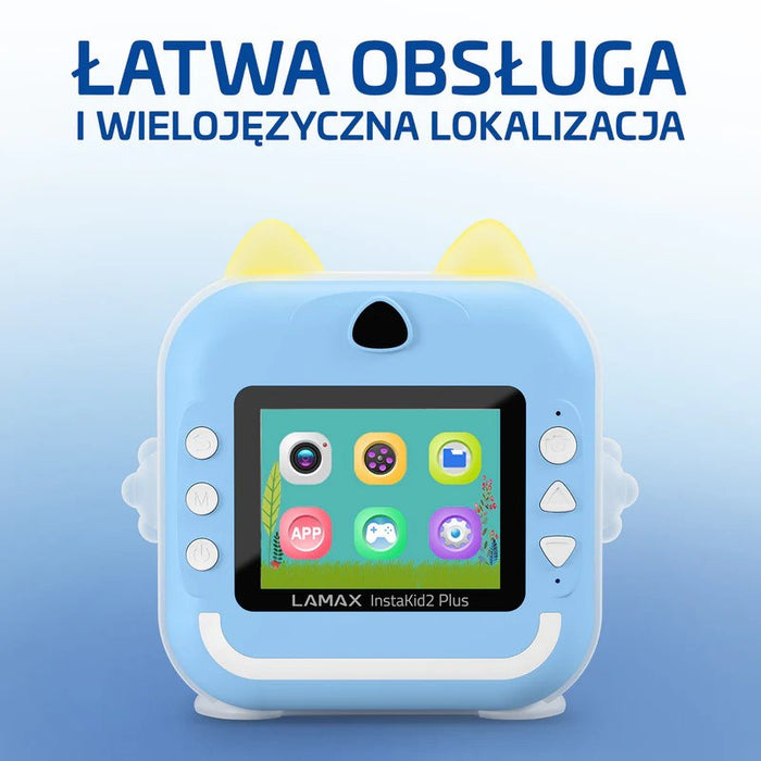 Детска камера LAMAX InstaKid2 Plus, синя