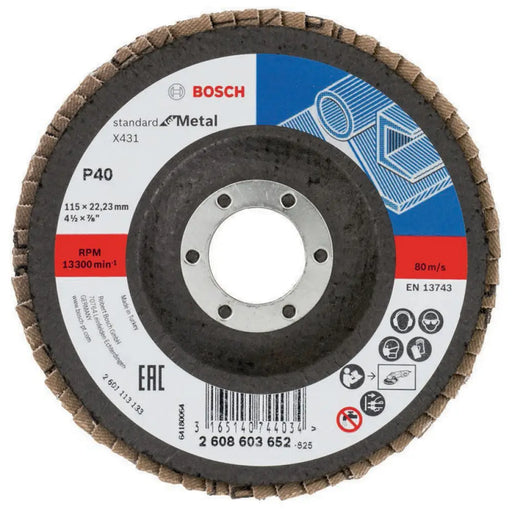 ЛАМЕЛЕН ДИСК P40 BOSCH 115x22.23