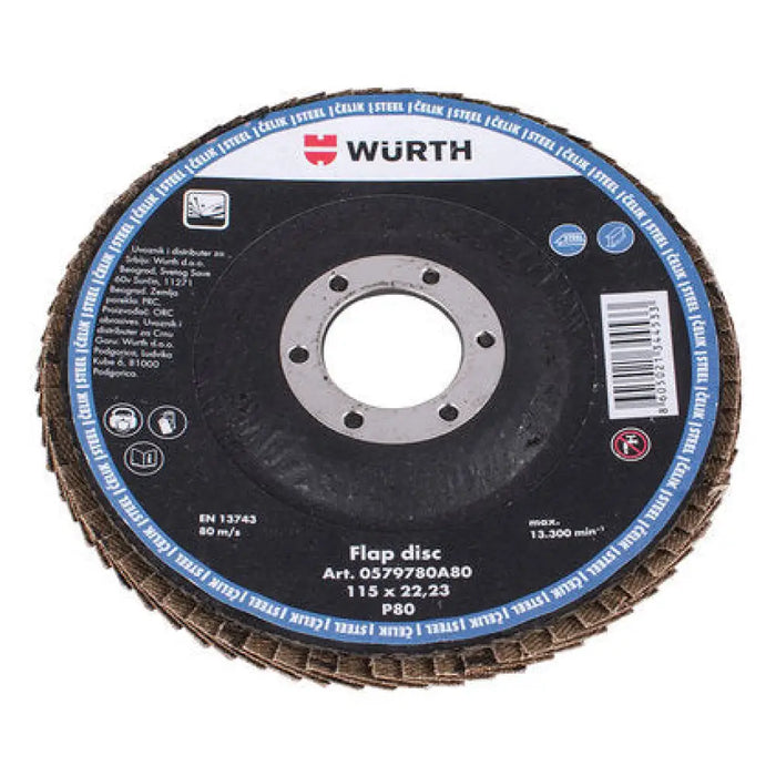 ЛАМЕЛЕН ДИСК P80 WURTH 115x22.23