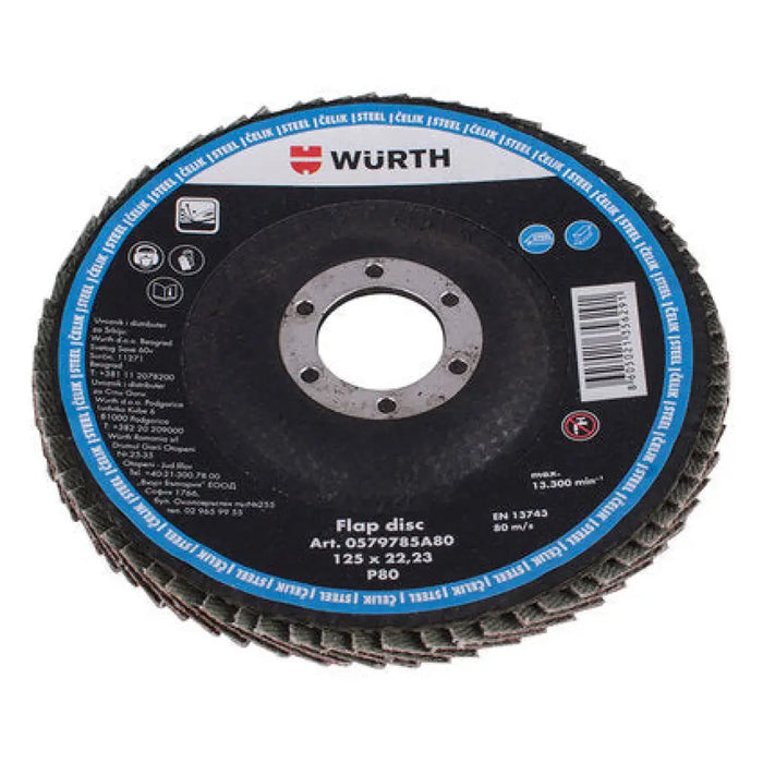 ЛАМЕЛЕН ДИСК P80 WURTH 125x22.23