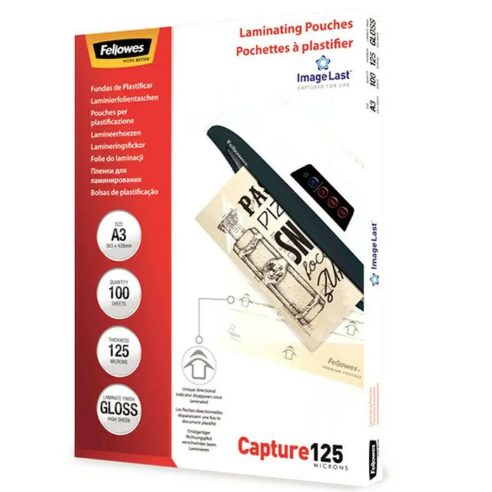 Laminating Pouches Fellowes 100 Части Прозрачен A3 (5 броя)