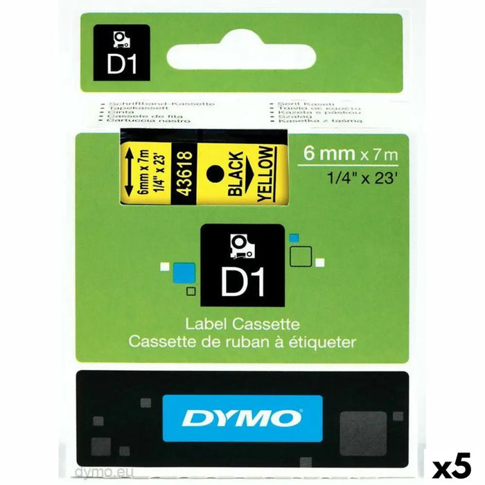 Ламинирана лента за етикетиране Dymo D1 43618 6 mm