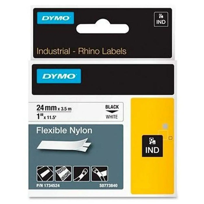 Ламинирана лента за етикетиране Dymo Rhino Черен Бял (5
