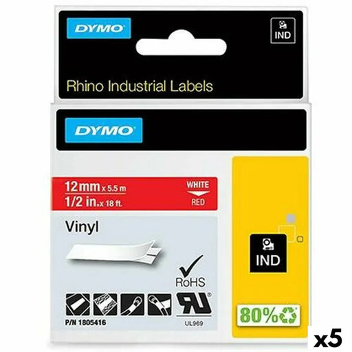 Ламинирана лента за етикетиране Rhino Dymo ID1-12 12 x 5,5