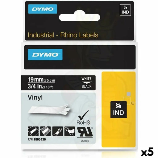 Ламинирана лента за етикетиране Rhino Dymo ID1-19 19 x 5,5