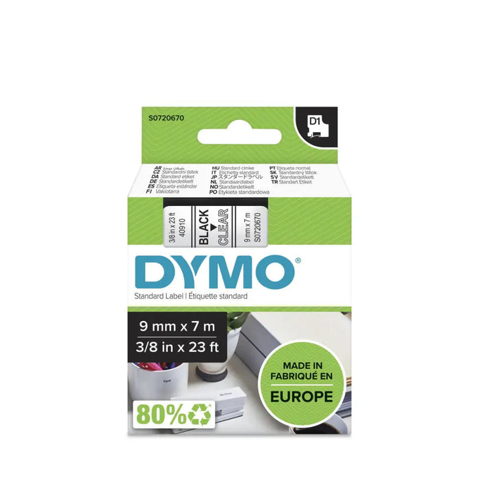 Ламинирана лента за етикетиране Dymo LM D1 Черен