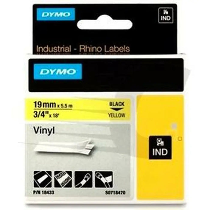 Ламинирана лента за етикетиране Rhino Dymo ID1 19 19 x 3,5