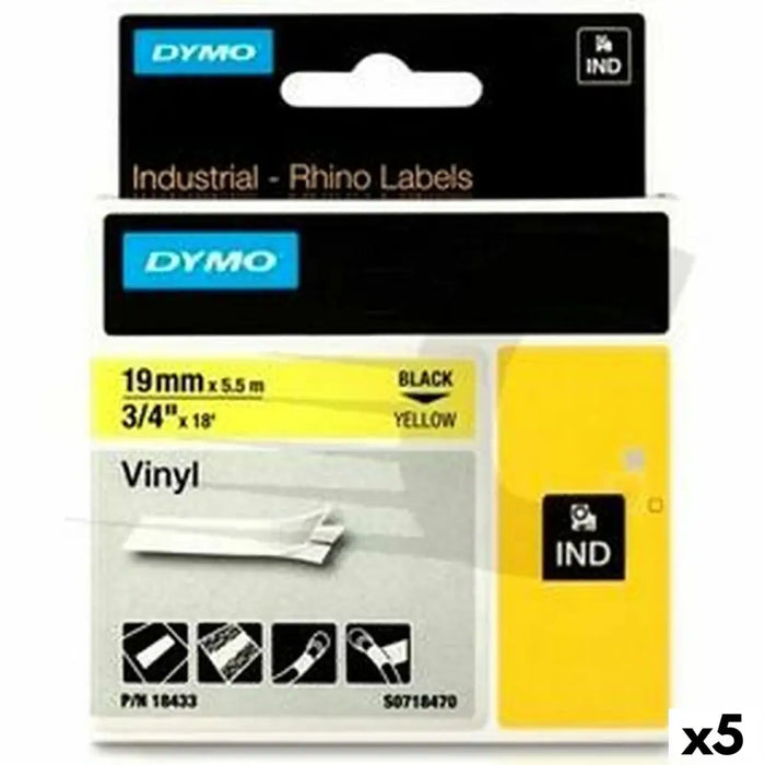 Ламинирана лента за етикетиране Rhino Dymo ID1 19 19 x 3,5